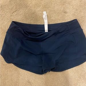 Lululemon Speed Up Shorts (2.5) - Navy
